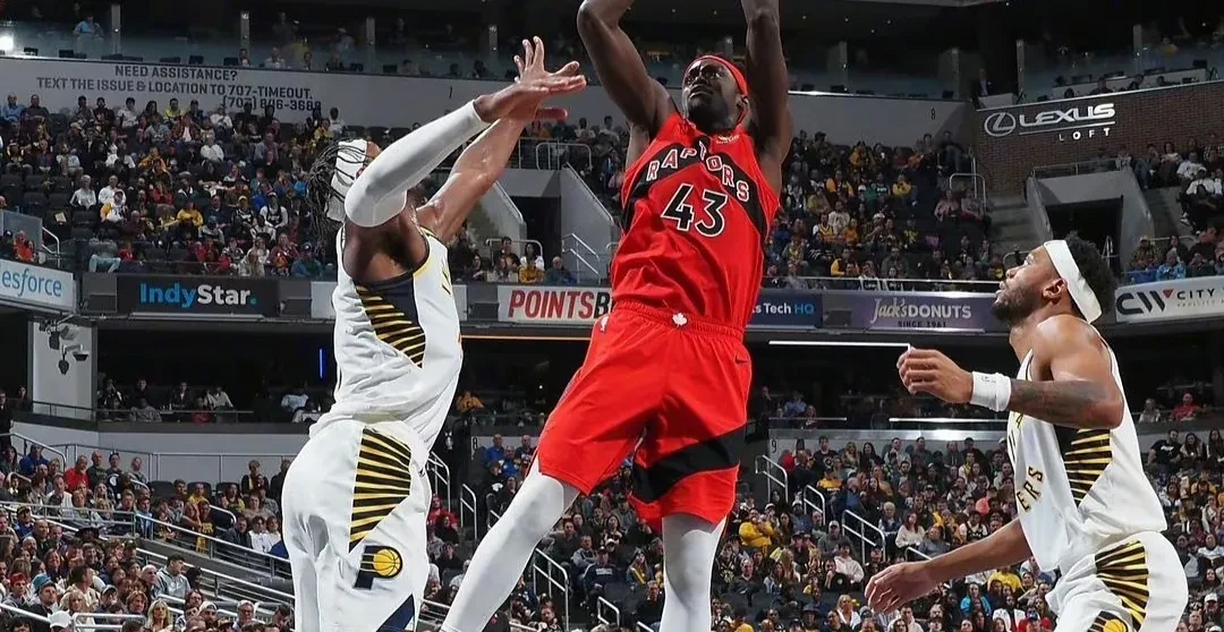 猛龙惨败步行者，西亚卡姆命中三分